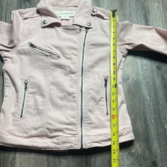 Treasure & Bond Light Pink Motorcycle Jacket, size xs - Picture 7 of 10